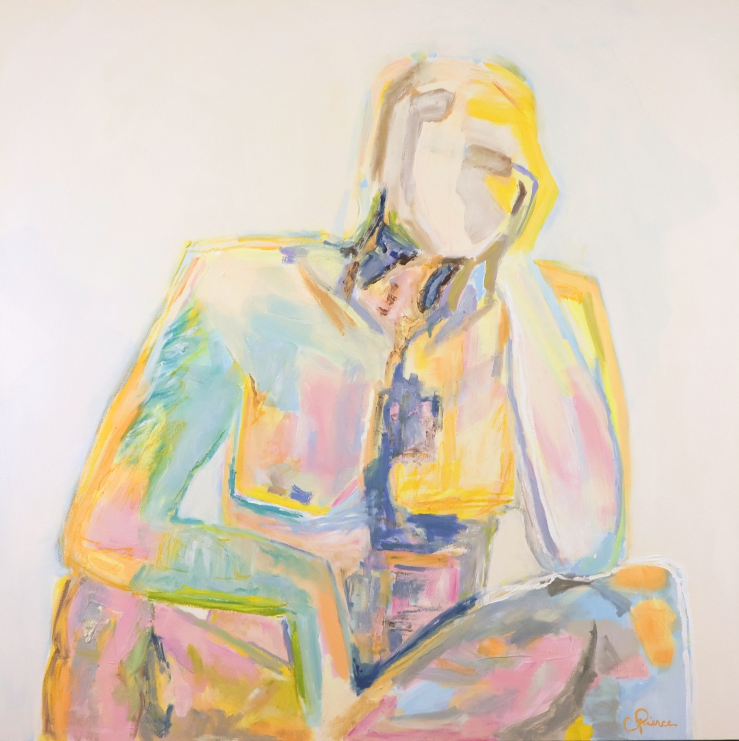 Burden - Painting, Oil, Figures, Abstract, Canvas