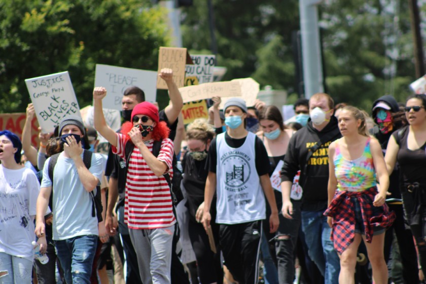 George Floyd Protest Downtown Sacramento