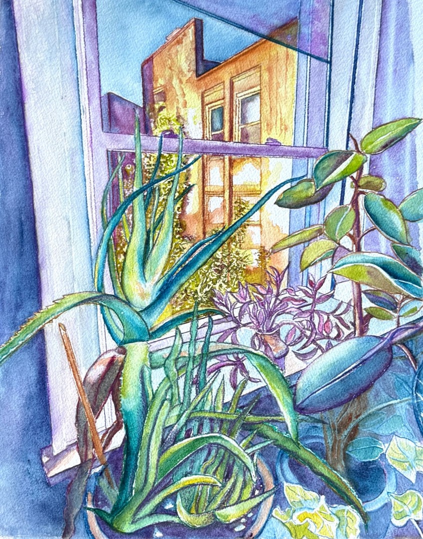 "Struggling for the light" - Painting