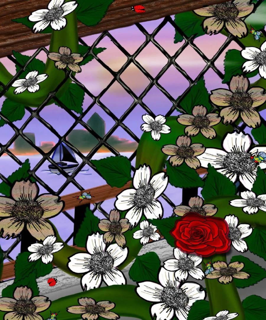 Floral Bridge - Digital