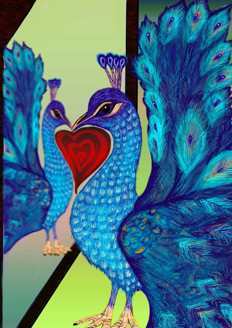 The Peacock in The Mirror - Digital, Digital