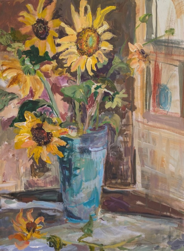Sunflowers in the Kitchen