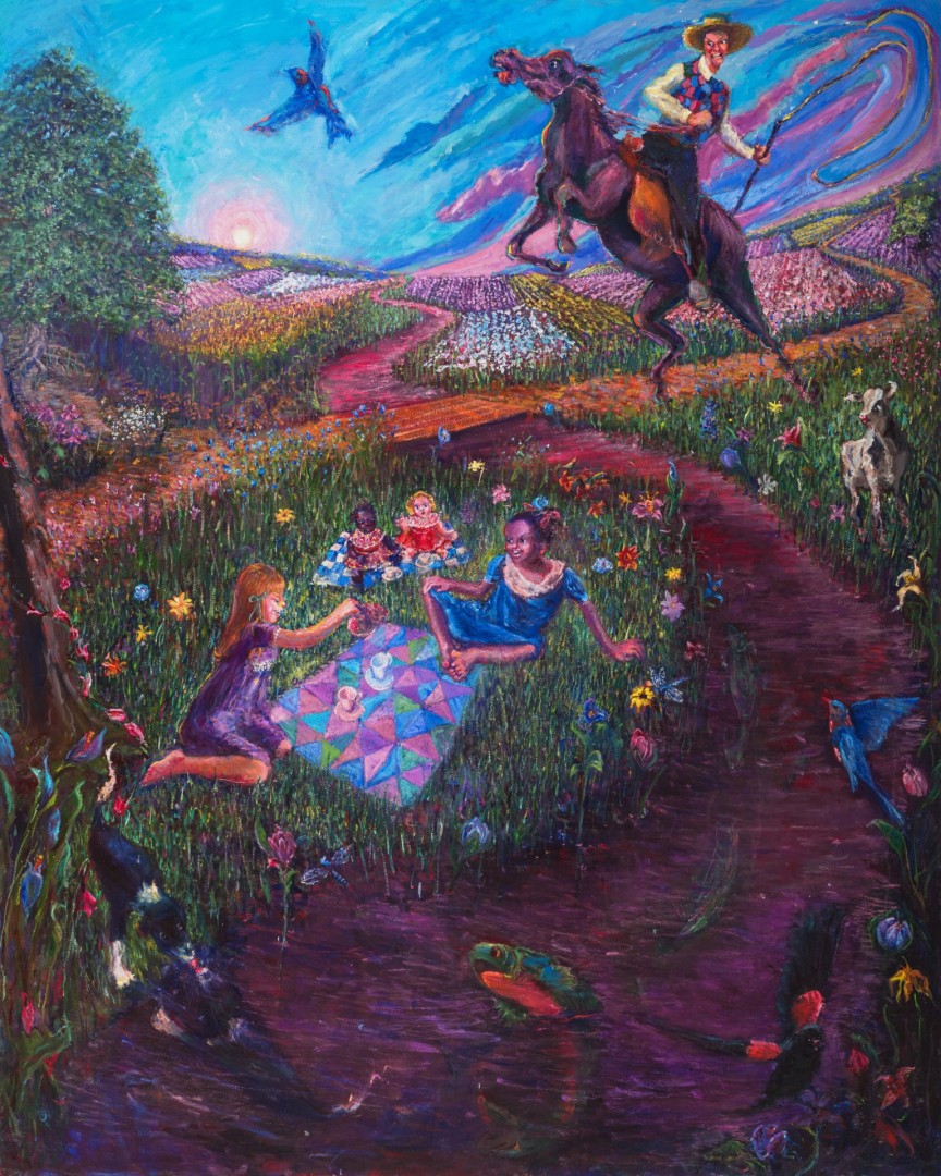 One Morning in Leflore County, Mississippi, Year 1931 - artwork by Vanessa Falgoust:  