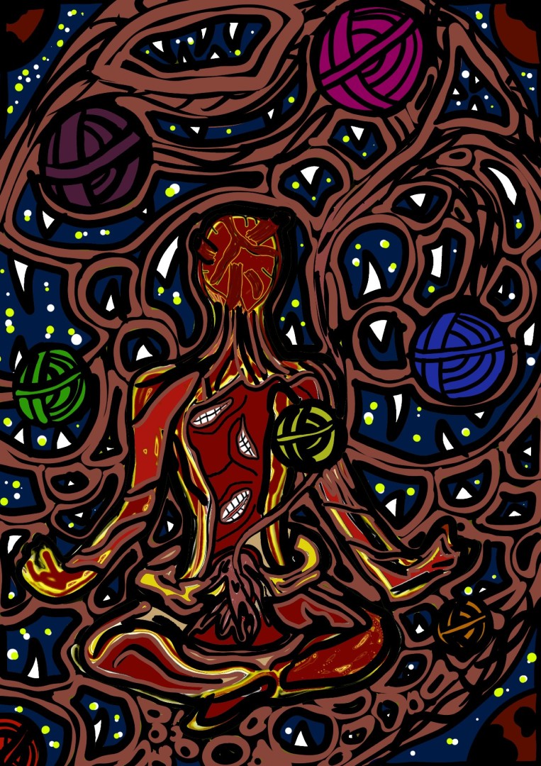 Xenmiotickra  - Mixed Media