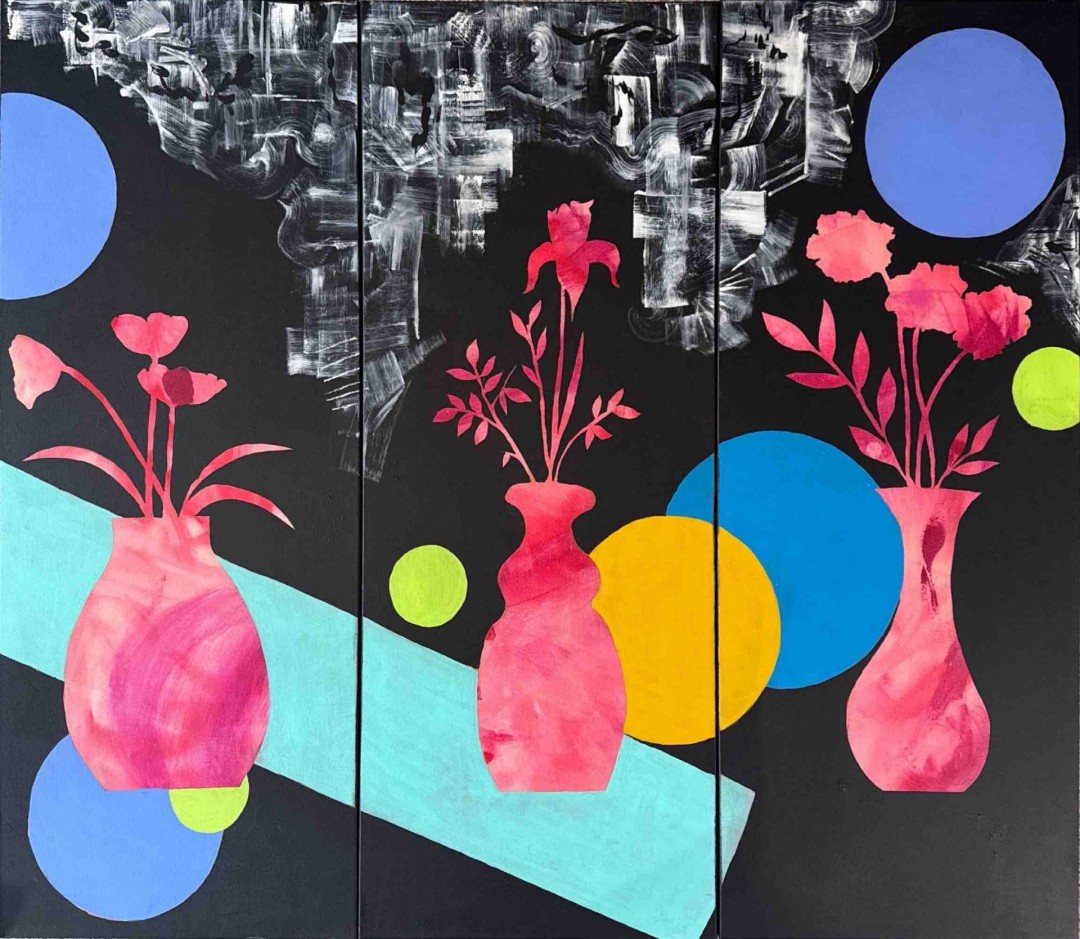 Anthesis - Painting, Acrylic, Botanical, Abstract, Canvas