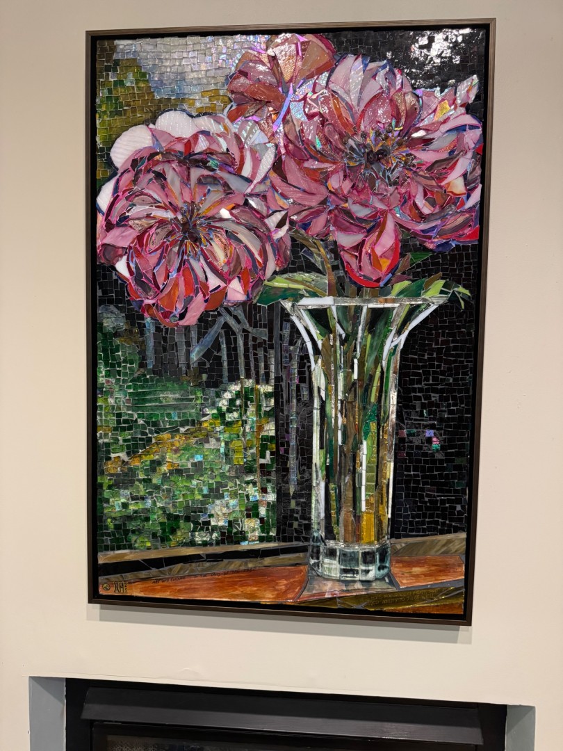 Peonies in that Elegant Vase - artwork by Jacqueline Claudet Mitterer:  
