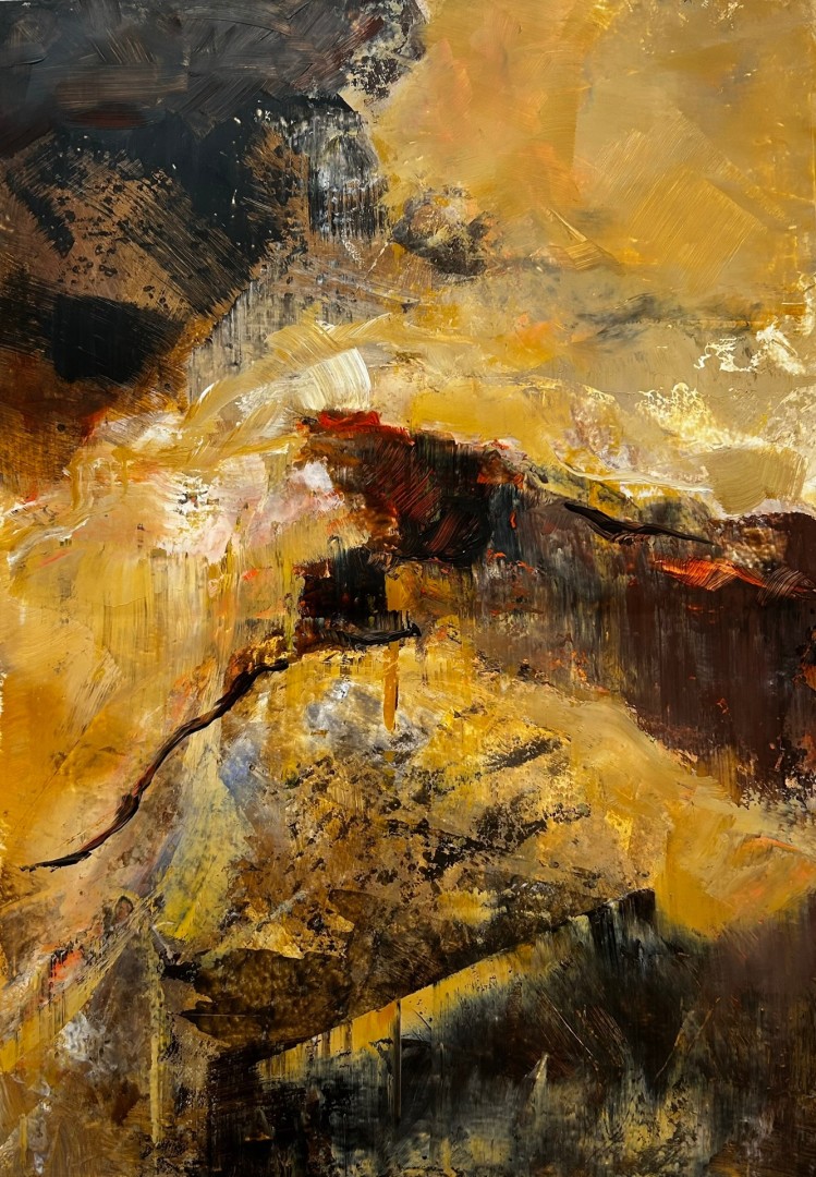 Below ground - Painting, Acrylic, Abstract, Expressionism, Other