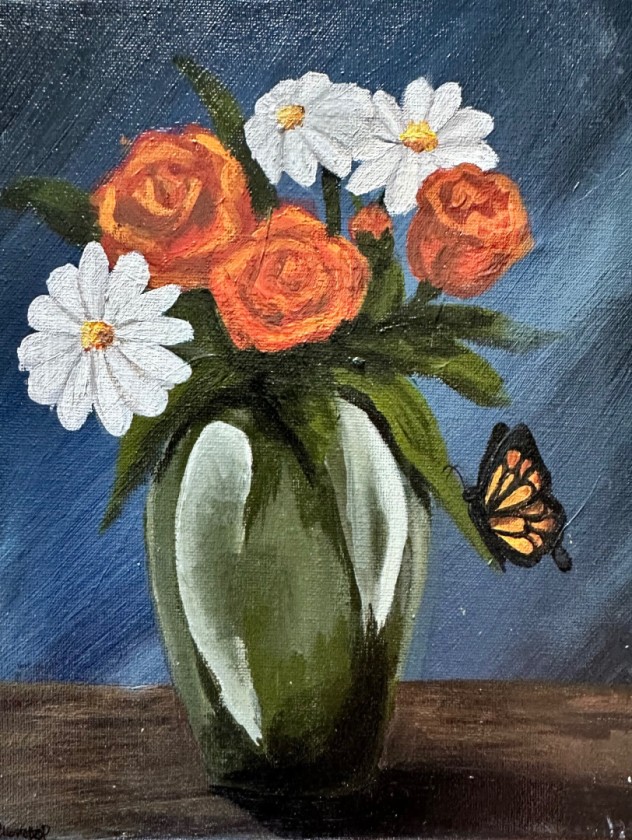 Butterfly and Flowers
