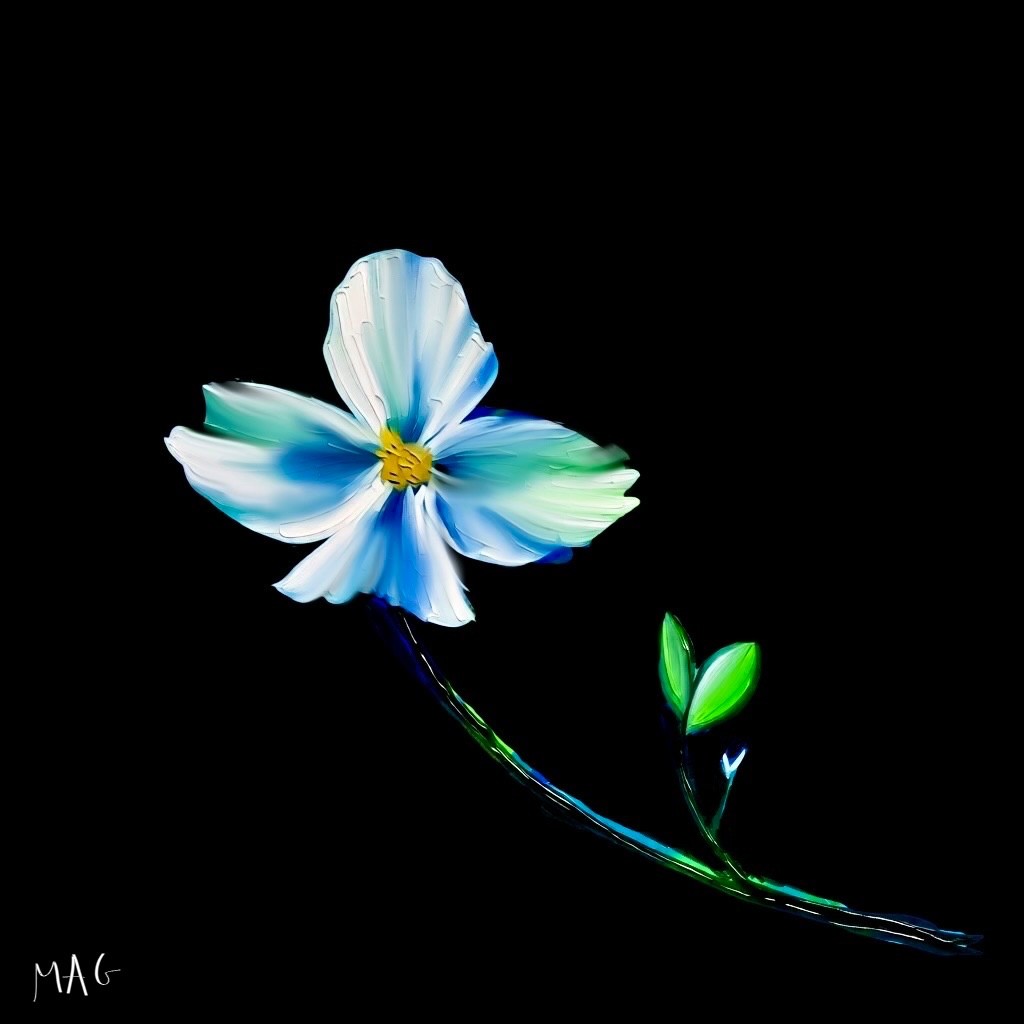 Silent Radiance - artwork by Mary Ann Goughler:  