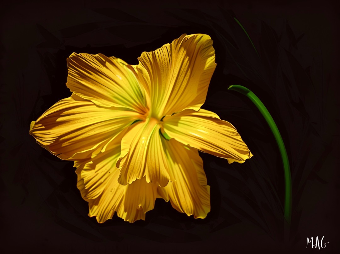 Daffodil  - Mixed Media