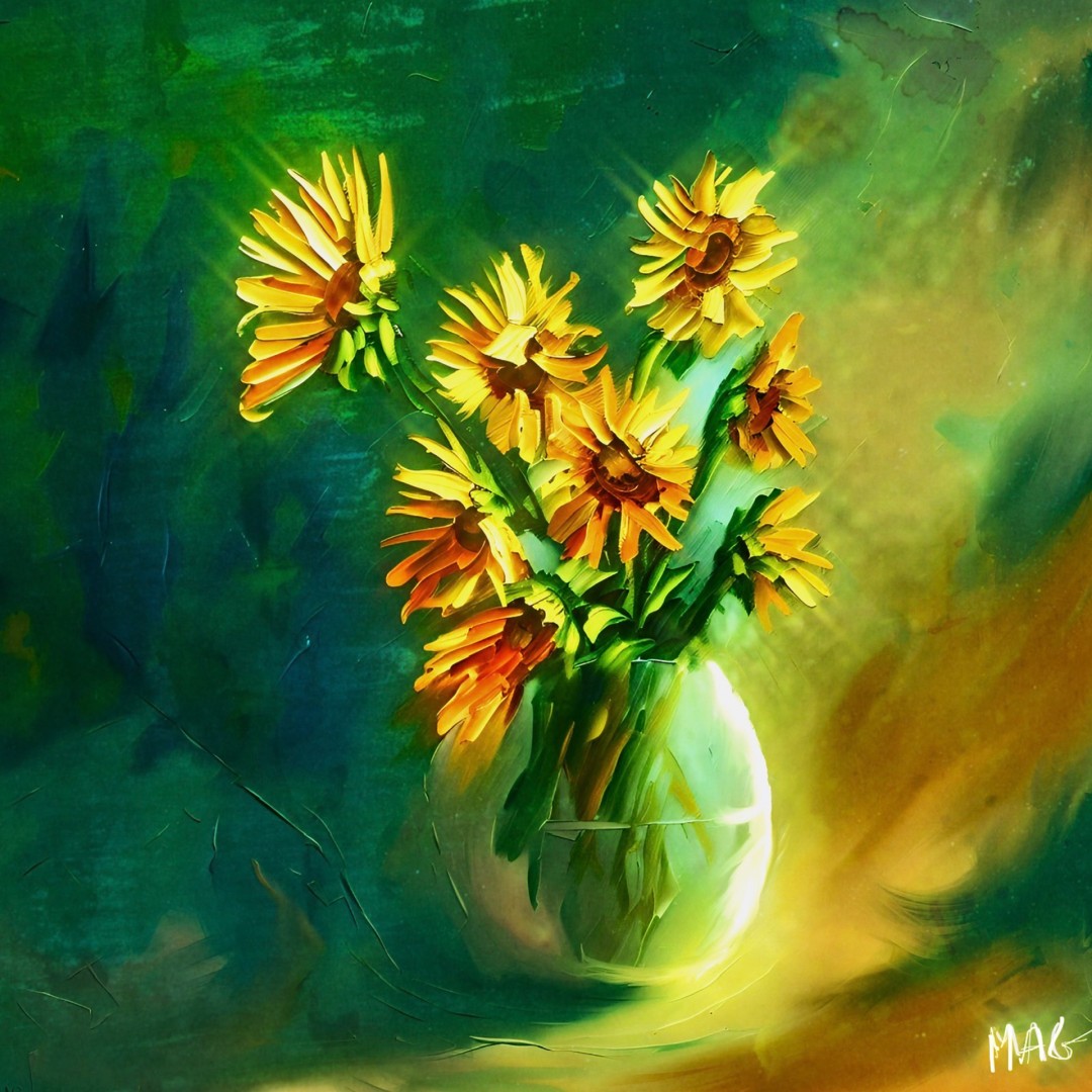 Sunflowers for Jaqueline  - Digital