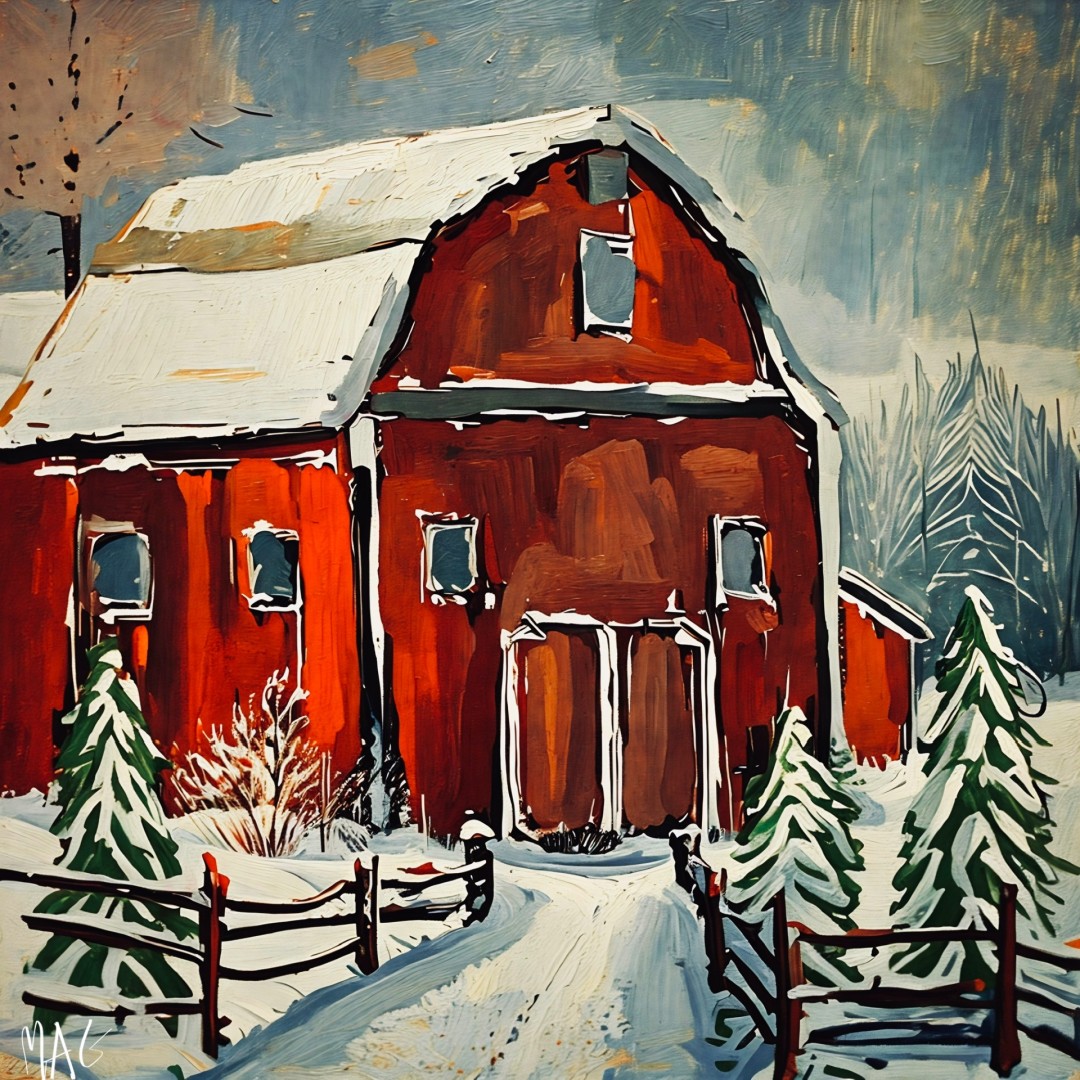 The Old Red Barn - Digital