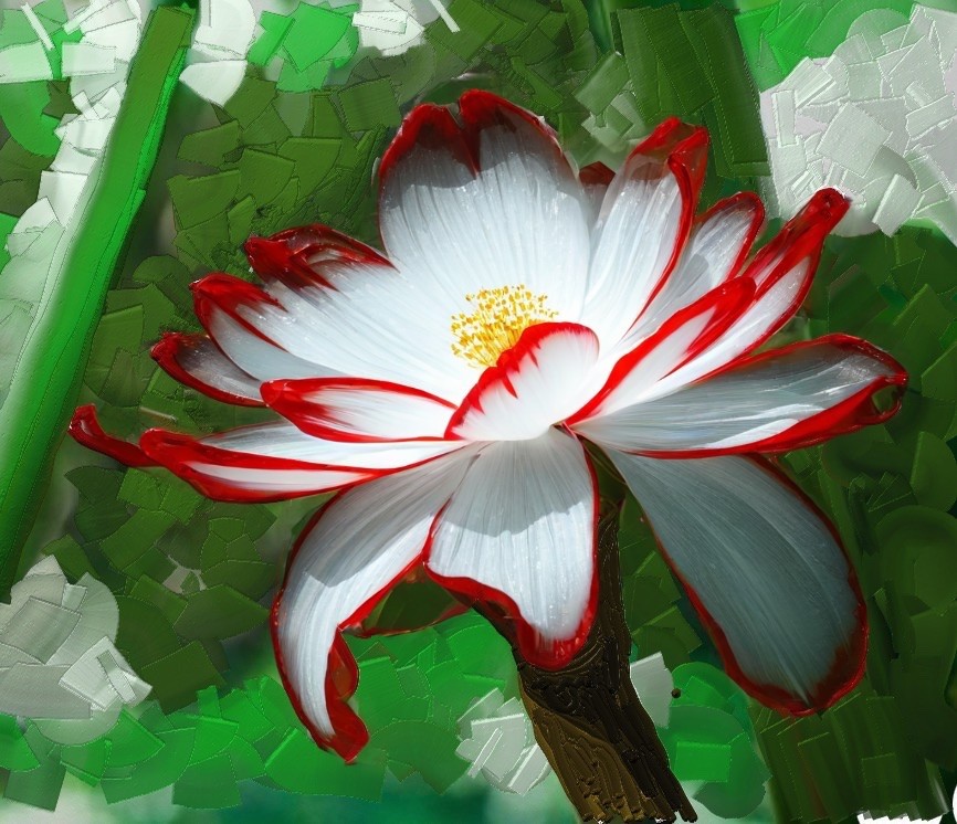 White 21 - Digital, Botanical