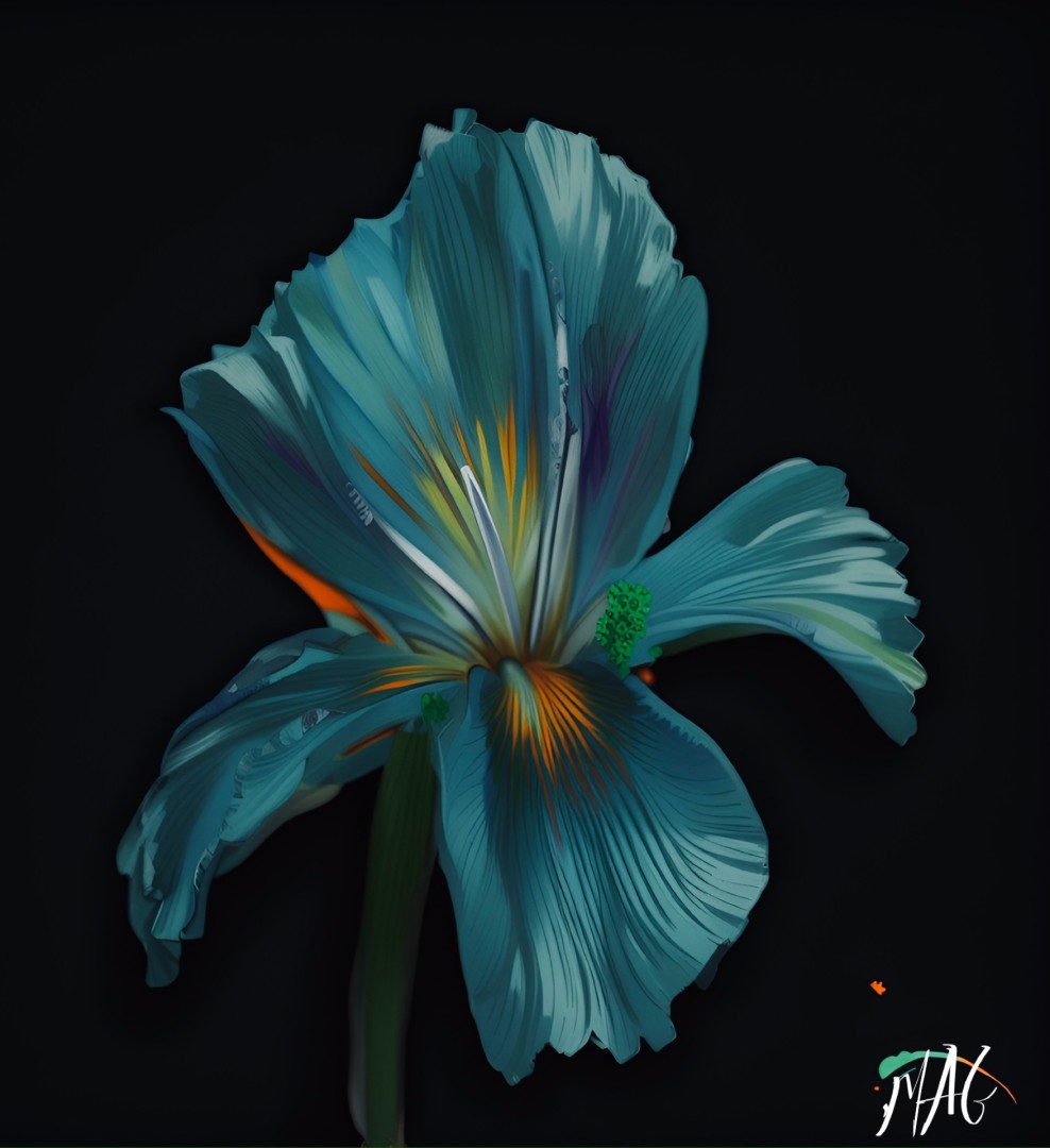 Torquise Iris - Digital