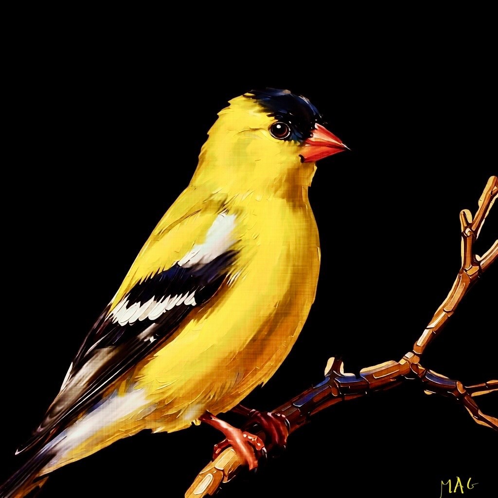 Yellow Finch - Digital