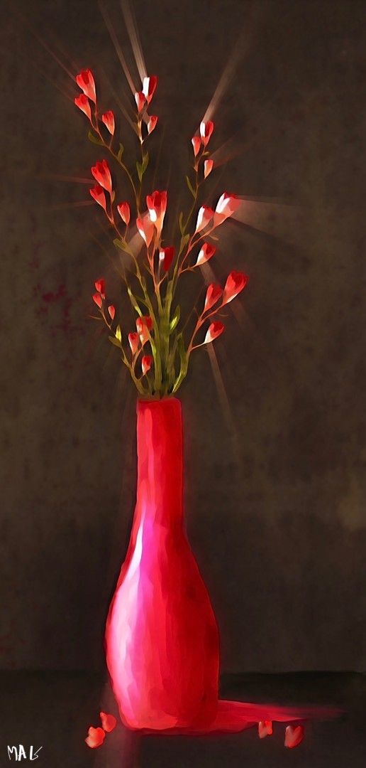 Blooms in Red - Digital