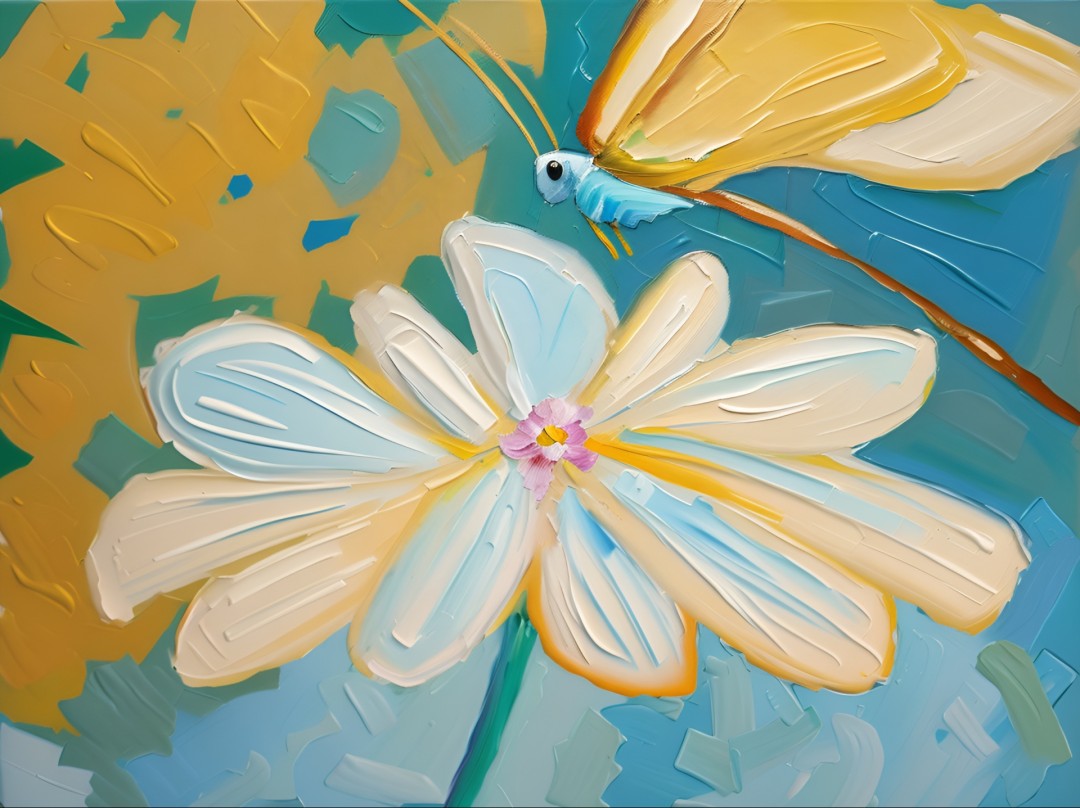 White 4 - Digital, Botanical