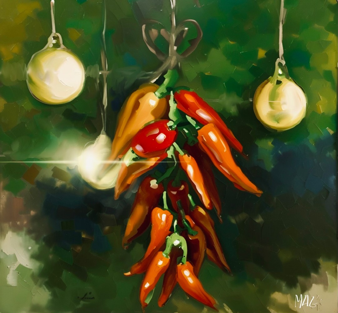 Red Chili Ristras - Digital