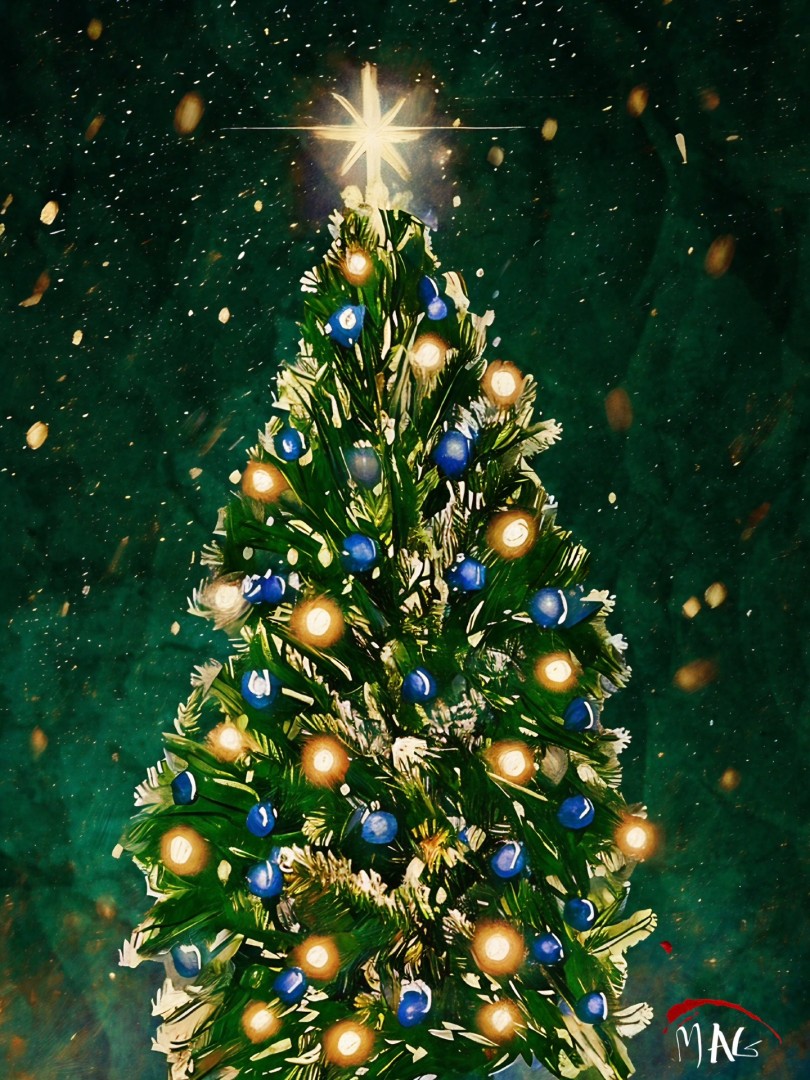 Oh Christmas Tree - Mixed Media