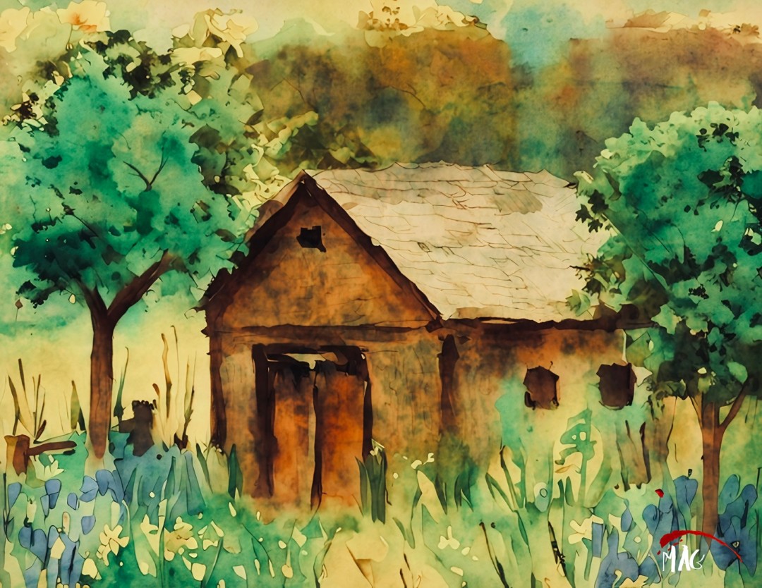 Old Brown Barn - Digital