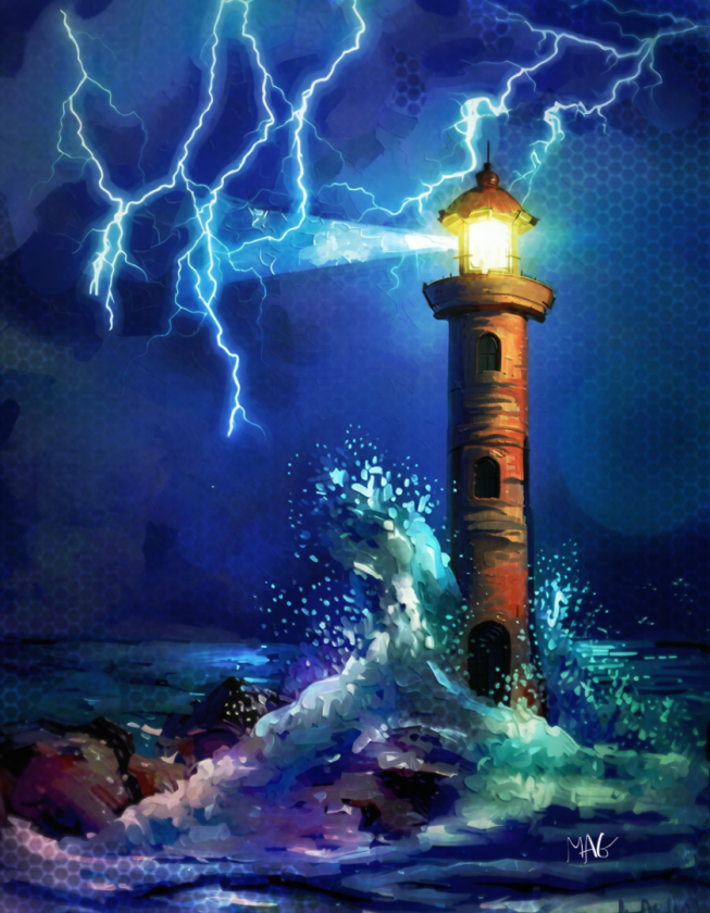 A Stormy Night at Sea