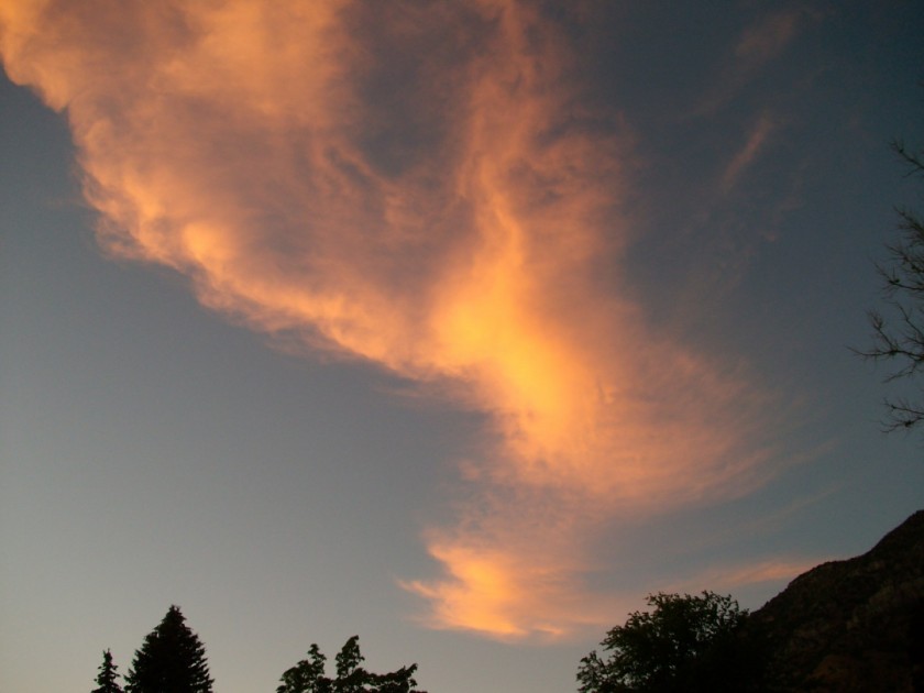 Orange Clouds At Sunset - 2011
