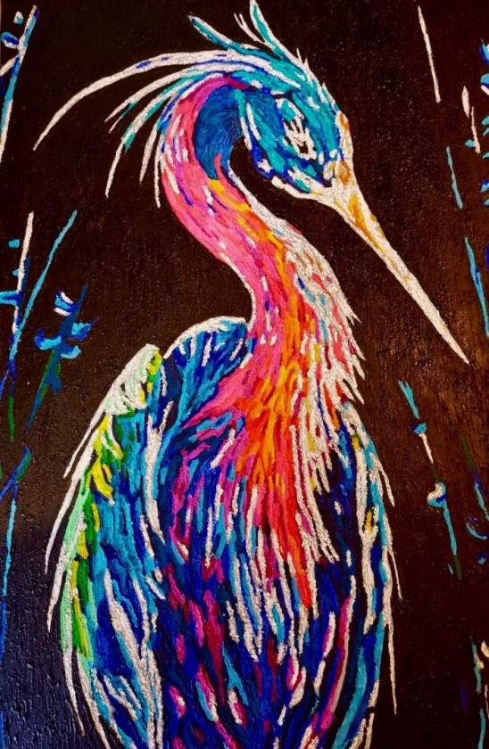 Vibrant Heron