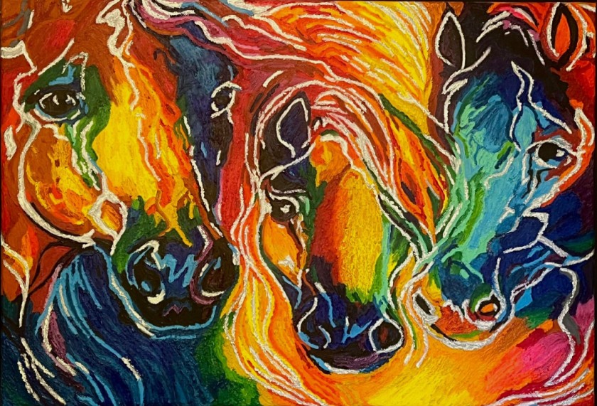 Vibrant Equine Dance