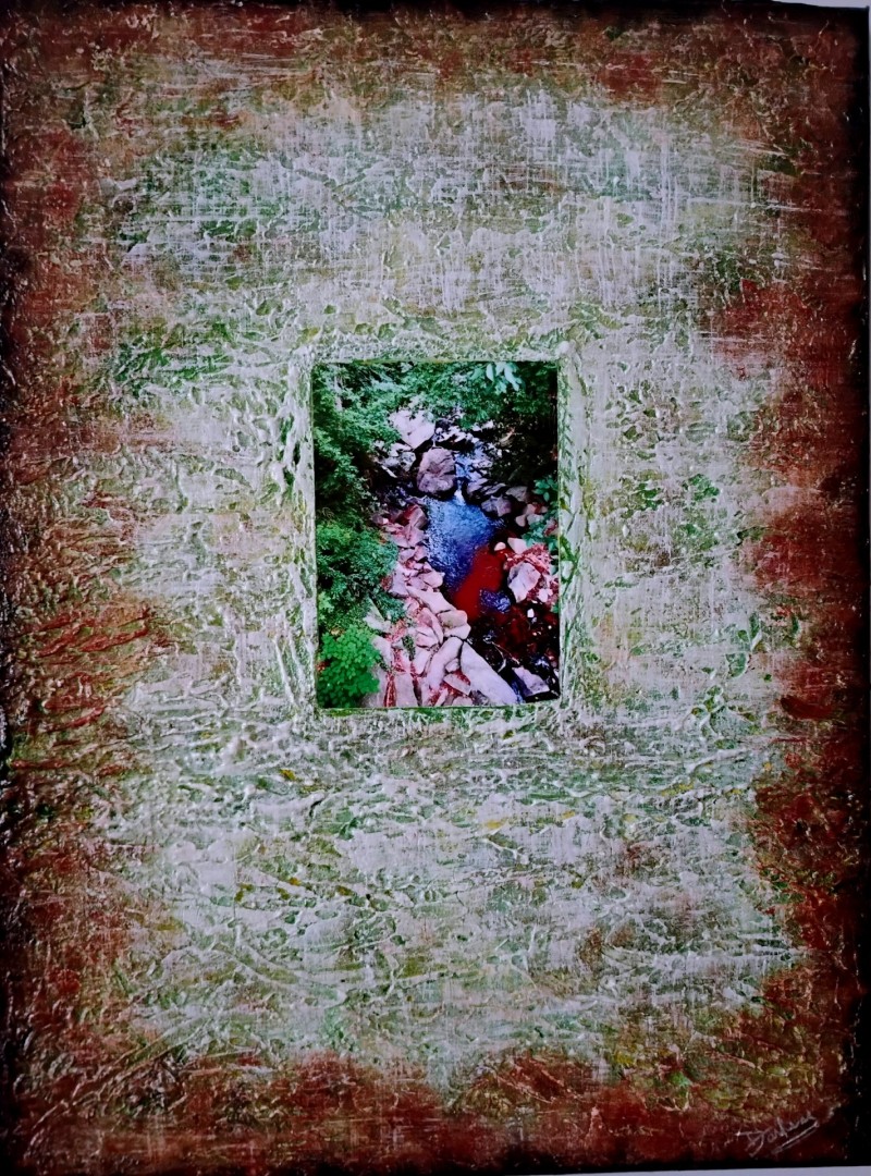 Natural Footprint - Mixed Media, Mixed Media, Landscape, Expressionism, Canvas