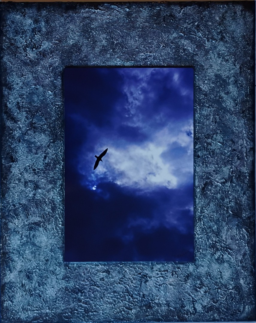 The Traveler - Mixed Media, Mixed Media, Nature, Expressionism, Canvas