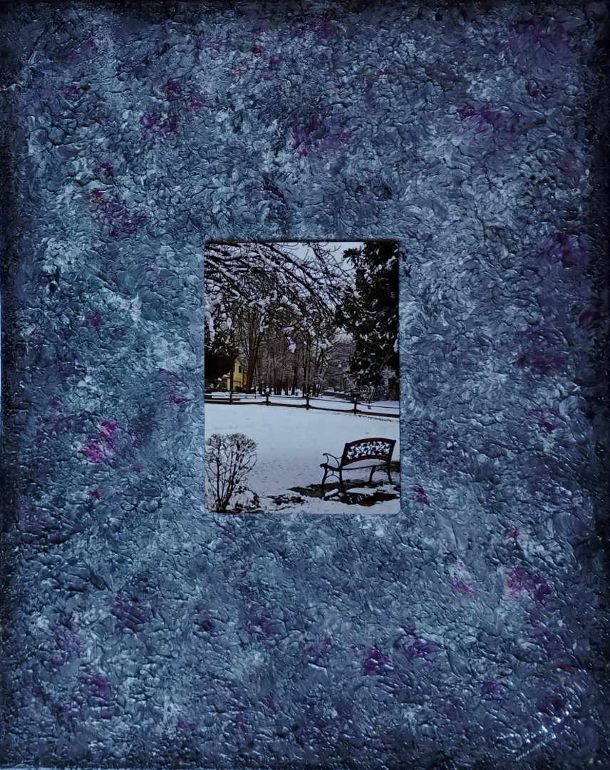 Morningside - Mixed Media, Mixed Media, Landscape, Expressionism, Canvas