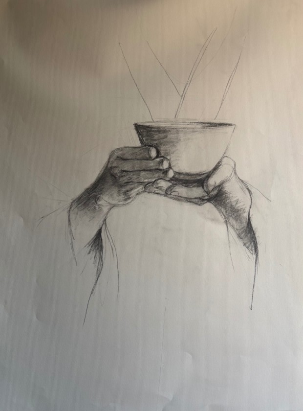between sips