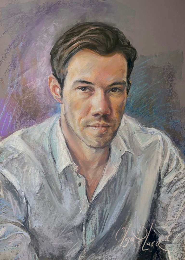 Zack - Painting, Pastels, Portraits, Impressionism, Paper