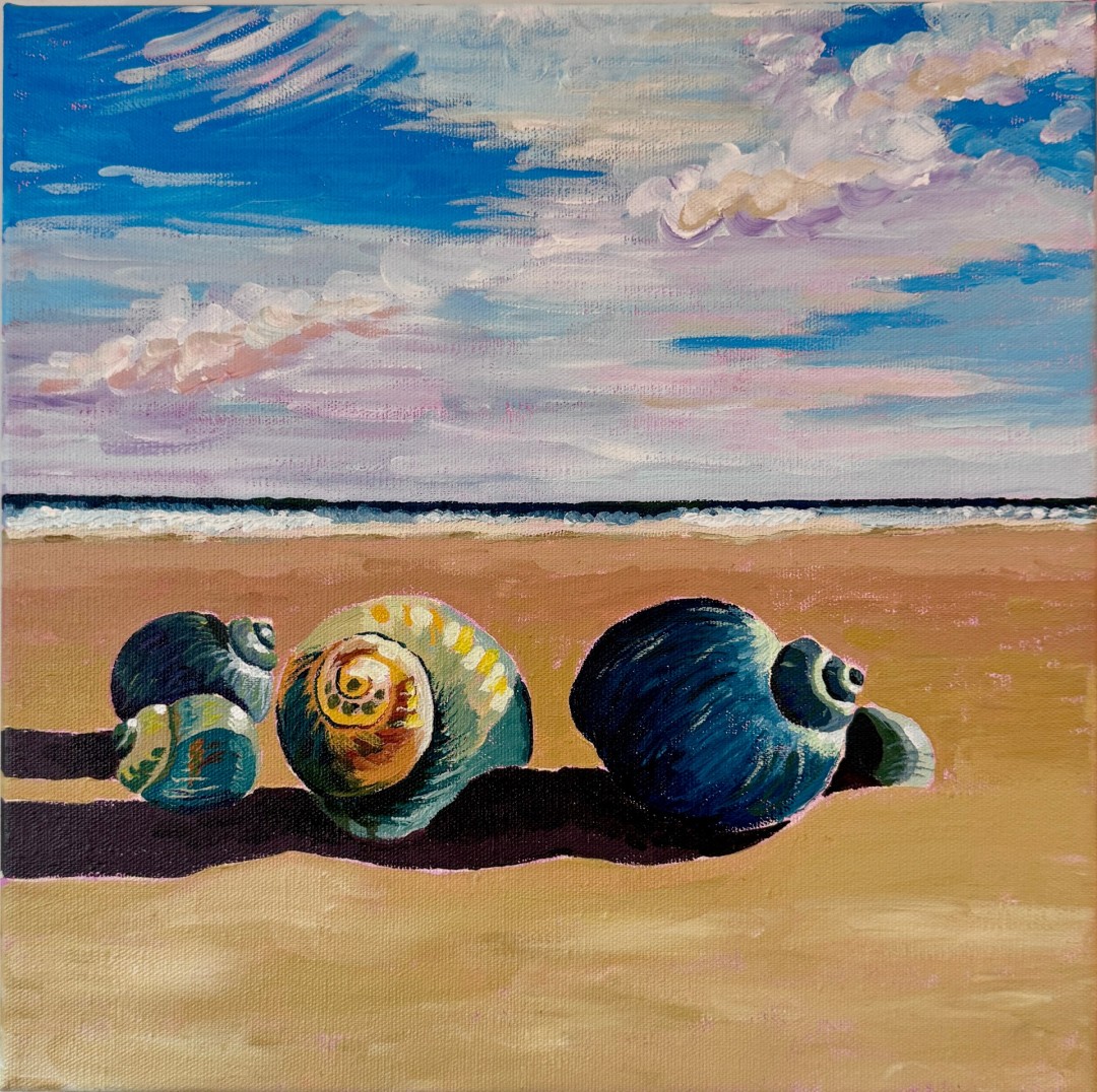 Parker River Seascape - artwork by Melinda Fayette:  