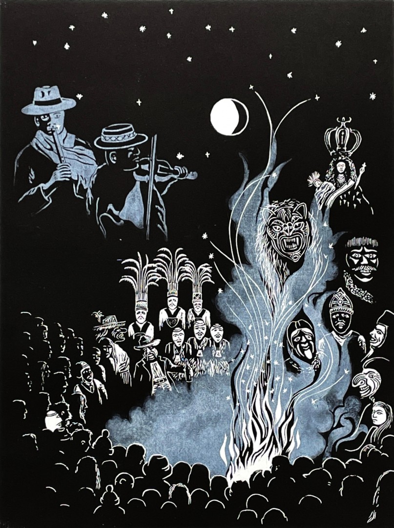 Fuego Danzante - artwork by David Morgan:  