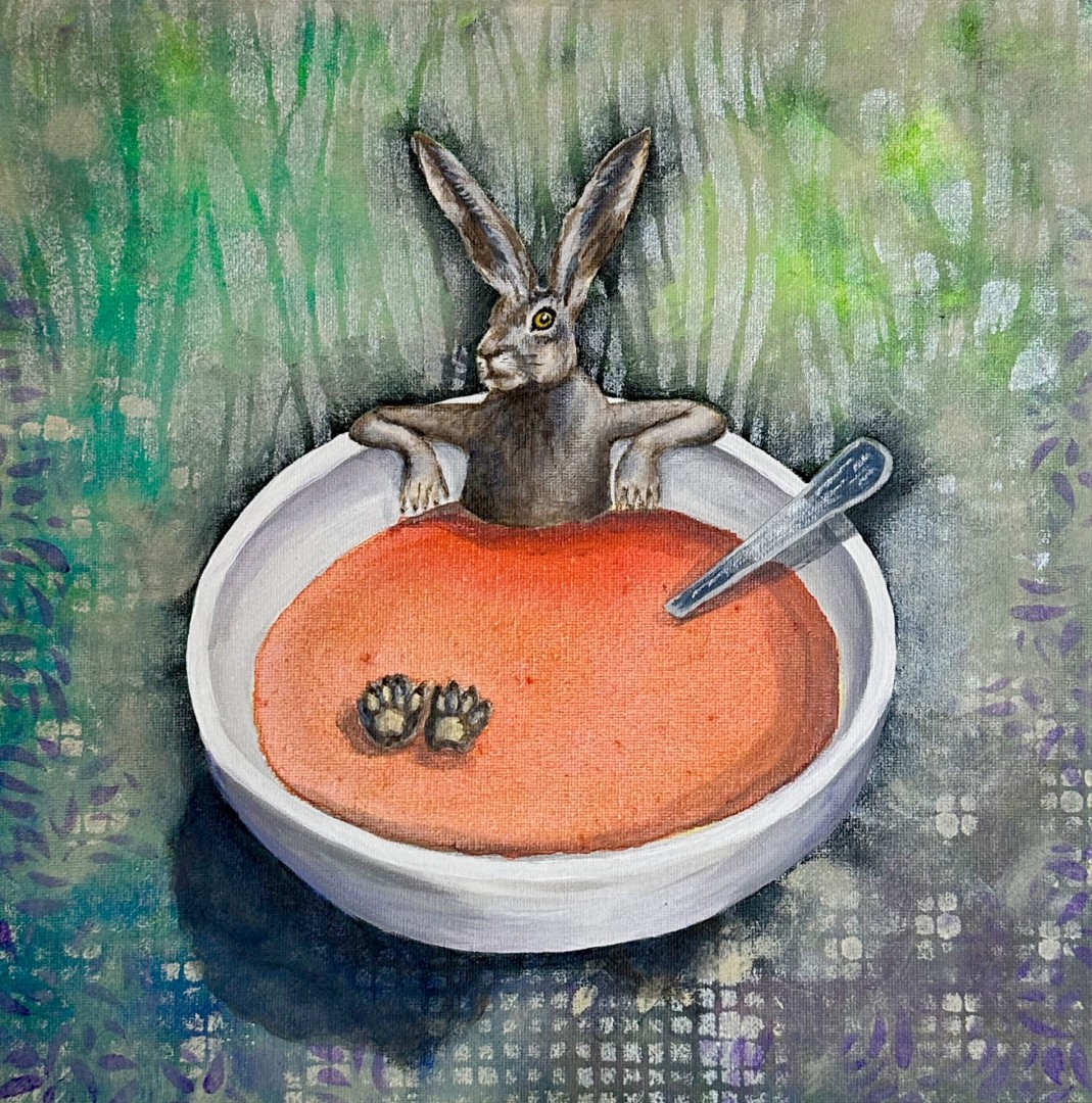 There's A Hare In My Soup - Painting