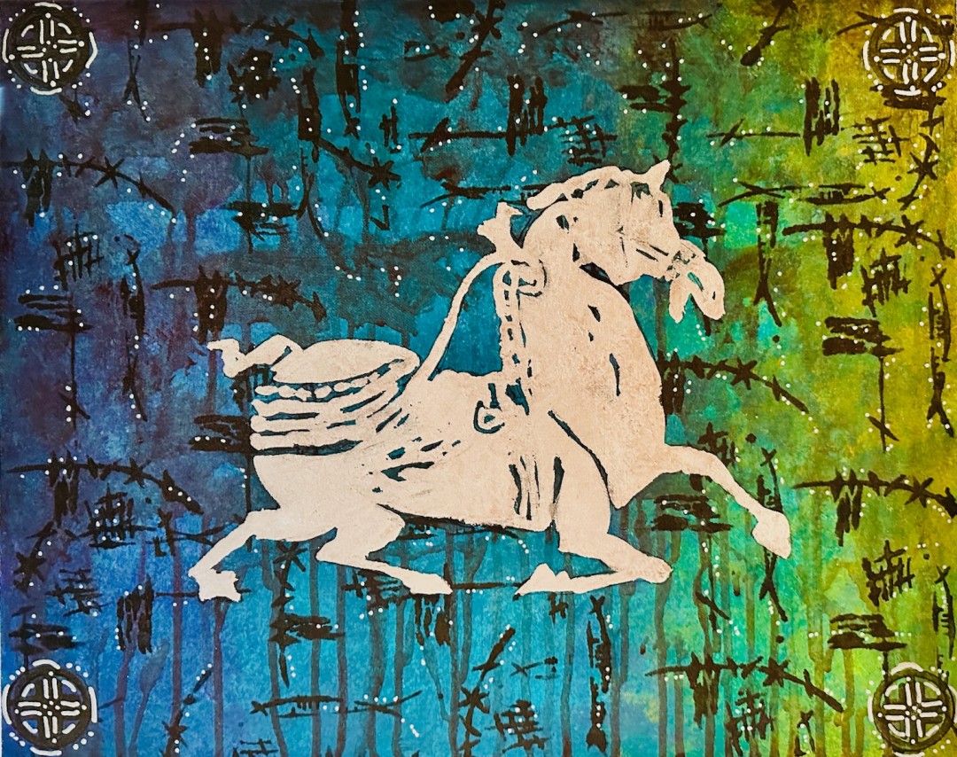Celestial Charger I - Mixed Media