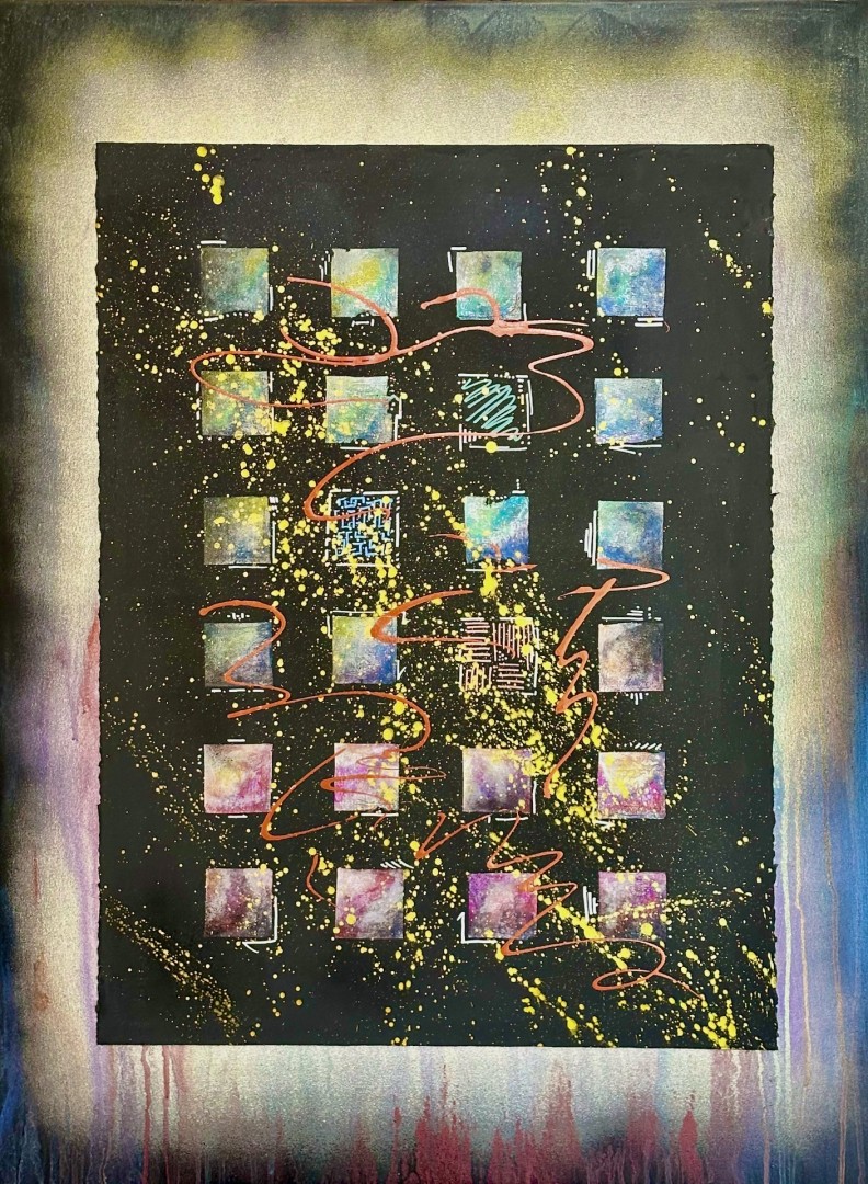 Stages of Sleep I - Mixed Media