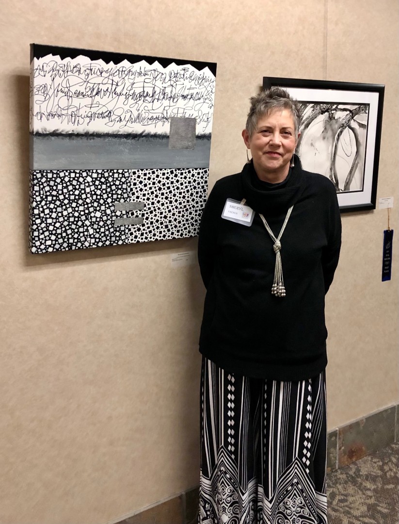 Black & White Show Rancho Cordova City Hall 2023 - Painting