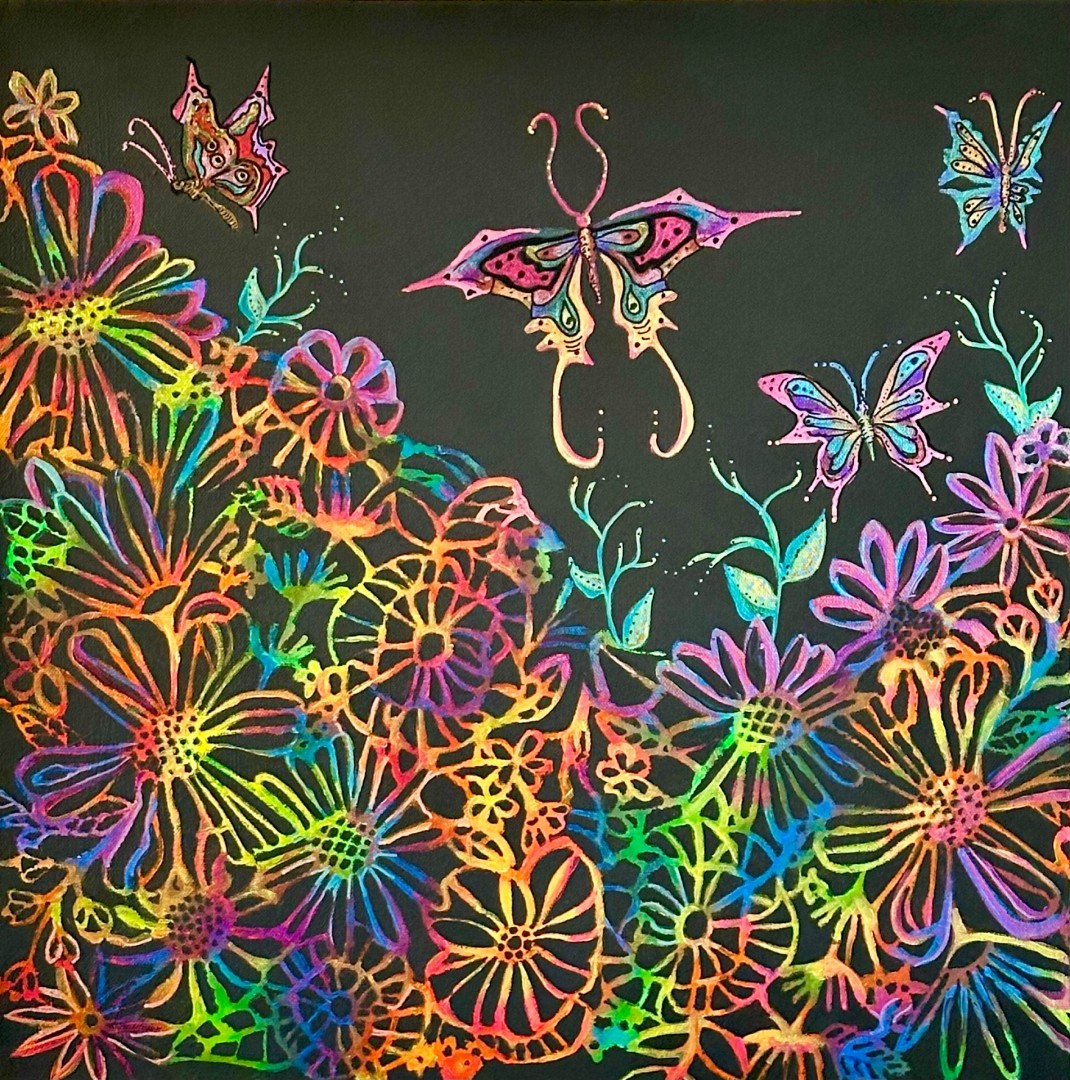 Midnight Bloom - Painting