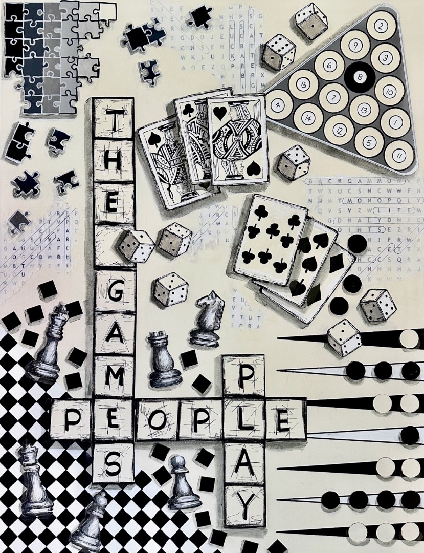 The Games People Play - Mixed Media
