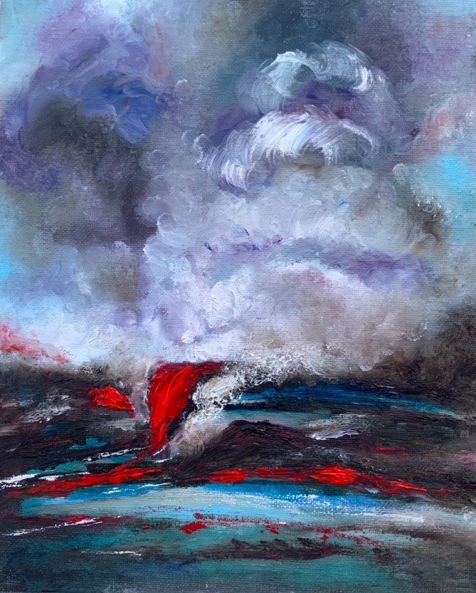 Transcendence diptych II by Fareeha Khawaja