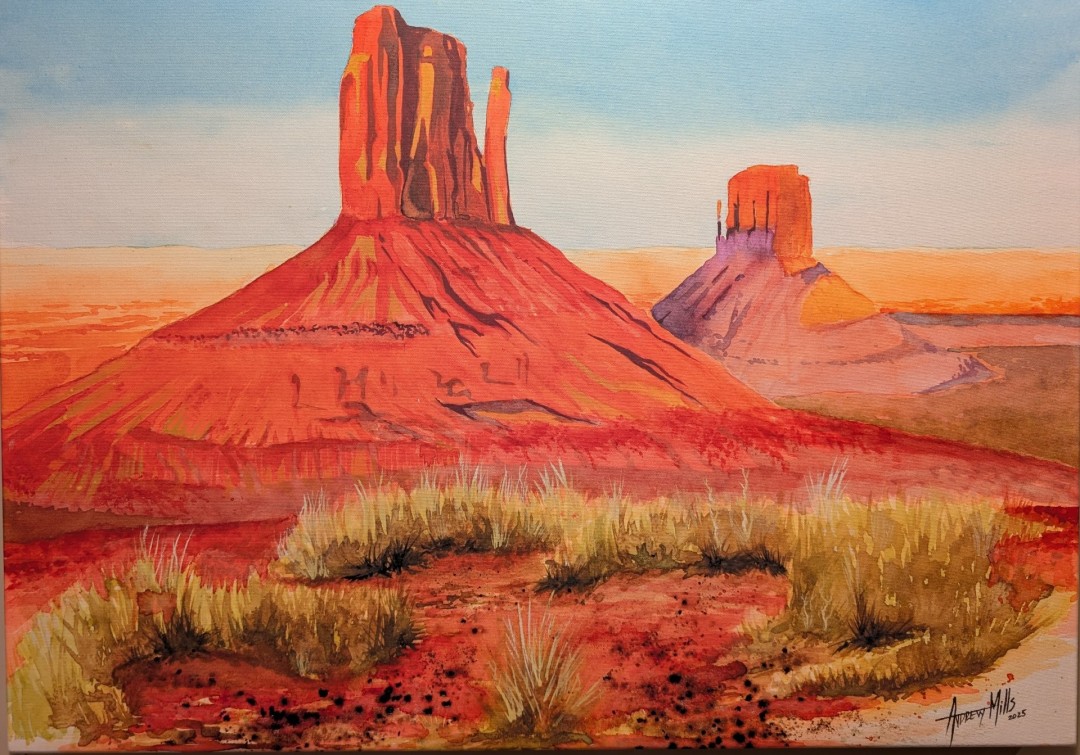 Monument Valley Utah - artwork by Andrew Mills:  