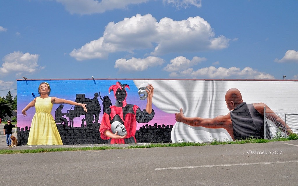 Youngstown Playhouse Mural South Wall - artwork by Christian Mrosko:  
