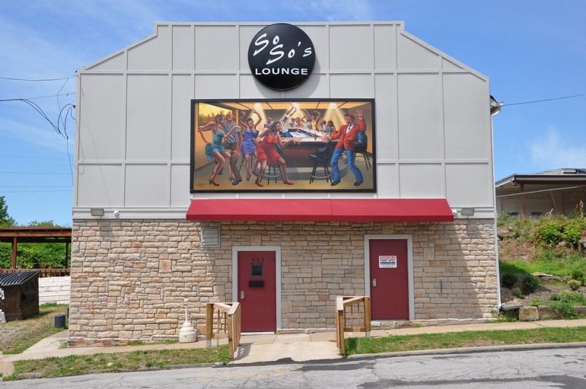 So So's Lounge Exterior Mural
