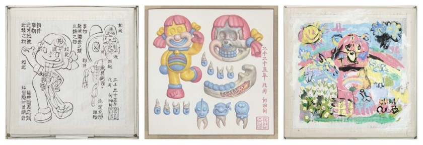 o-in-dong-che no.4 pekoramichan triptych
