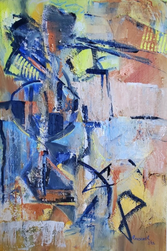 Abstract - neutrals, blues and light greens