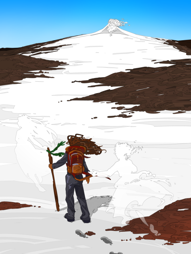 View of The Top of Mauna Loa