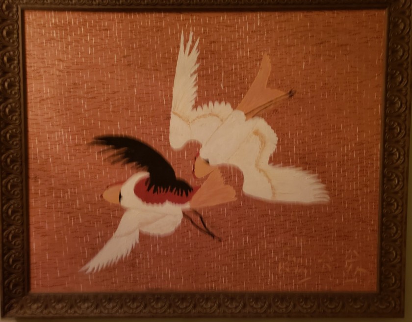 Birds in silk