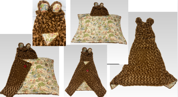 Child Bear Blanket Wrap 